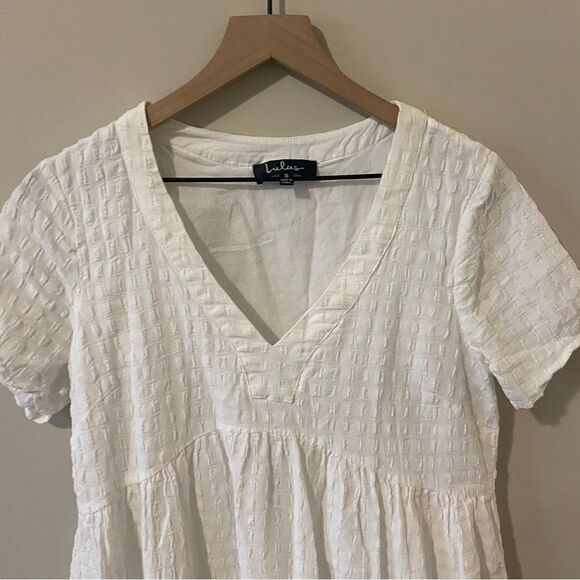 Lulu’s Sunshine On the Mind White Short Sleeve Babydoll Dress - Picture 9 of 11